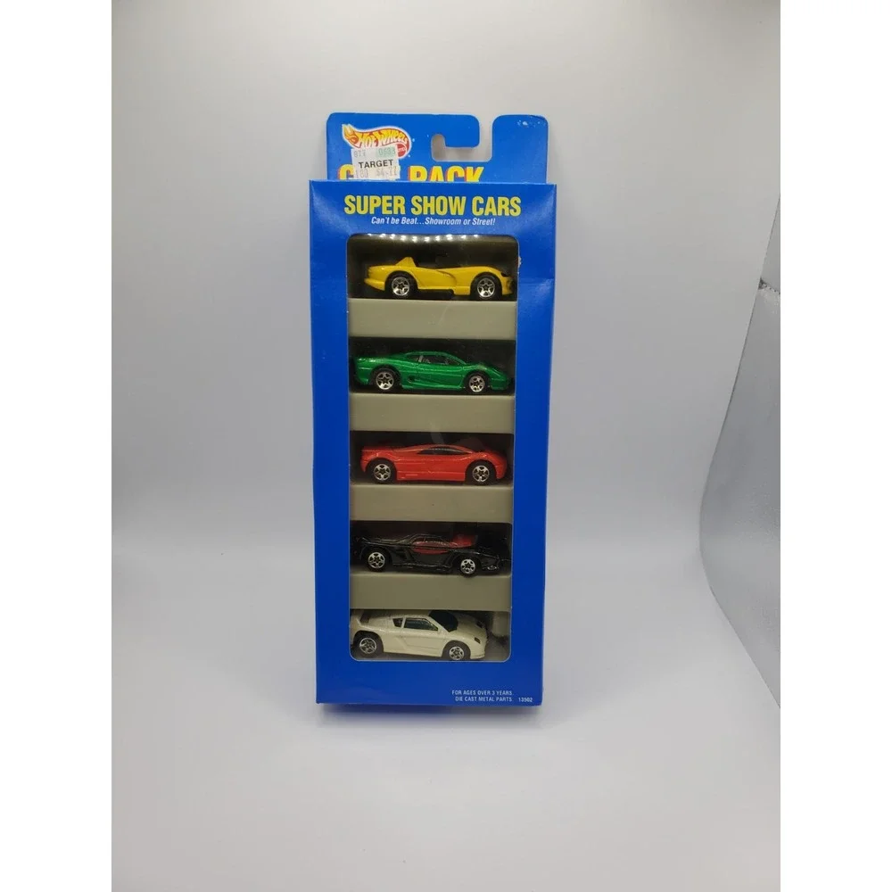Hot Wheels Super Show Cars Gift Pack 1995 5 Pack #13502 New Sealed